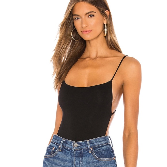 Indah Tops - NWOT Indah DNA Solid String Back Bodysuit